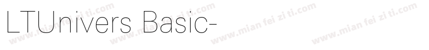 LTUnivers Basic字体转换